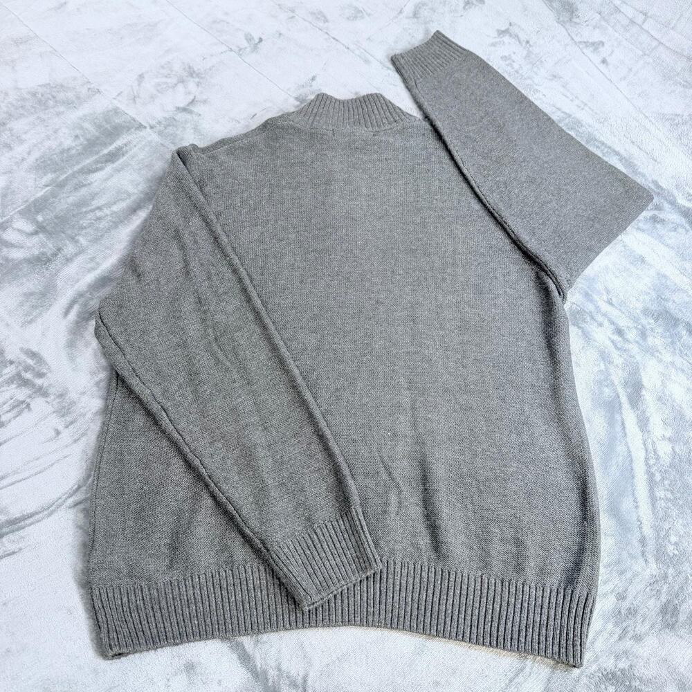 Bundle 2 Tricots St Raphael Mens Sweater Sherpa Lined 1/4 Button Mock Neck Sz XL - Picture 5 of 16
